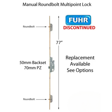 Fuhr 77 inch Roundbolt Multipoint Lock 55mm backset - See Replacement Options